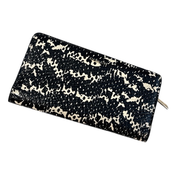 Coach Madison Black Chalk Leather‎ Wallet